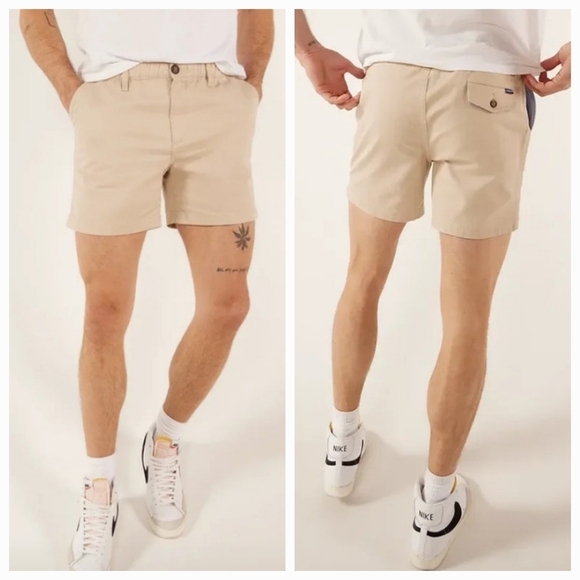 Chubbies The Khakinators 5.5' Originals Stretch Twill Tan Shorts Sz XXL NEW - Picture 1 of 13